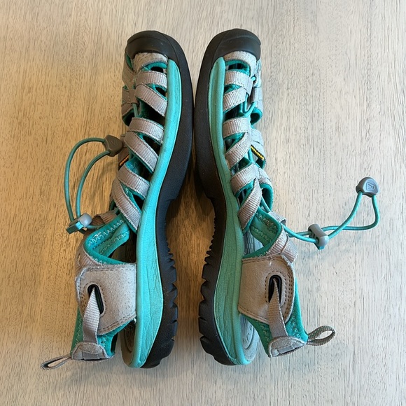 Keen Women’s Teal Gray Sandal Water Shoe Size 7 - Picture 6 of 11